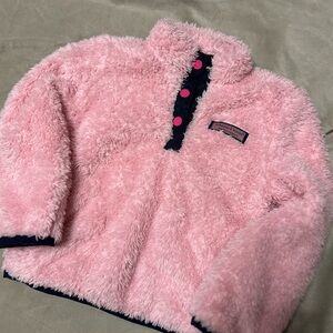 Vineyard Vines Pink Plush Fleece with Navy Label
